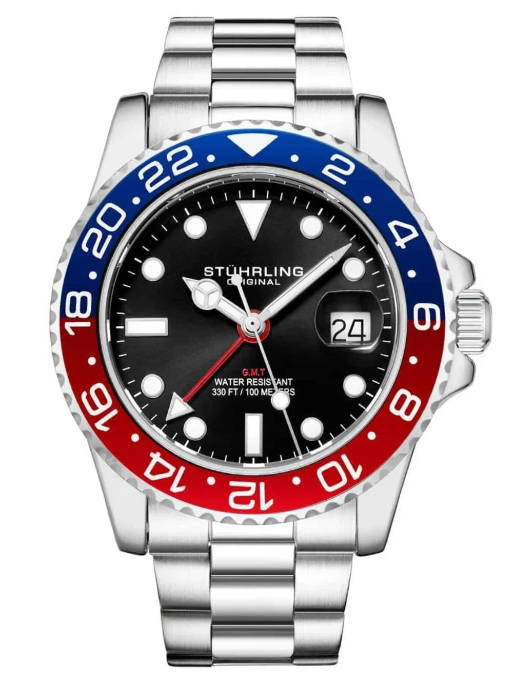 Stührling Meridian Pepsi Quartz 42mm Diver